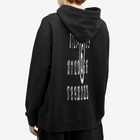 MM6 Maison Margiela Men's Stretched Number Logo Hoodie in Black/White