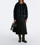Sacai Paneled cotton-blend blouson jacket