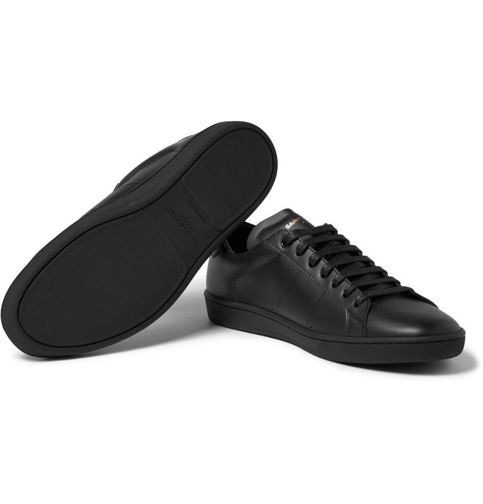 Saint Laurent - SL/01 Court Classic Leather Sneakers - Men - Black