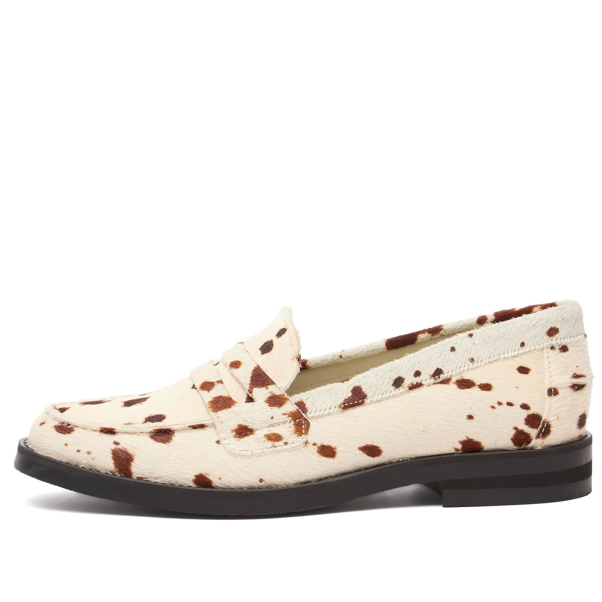 Duke + Dexter Women's Wilde Penny Loafer in Brown Cow