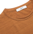 Mr P. - Piece-Dyed Slub Cotton T-Shirt - Brown
