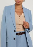 Victoria Beckham Woven Blazer Grey