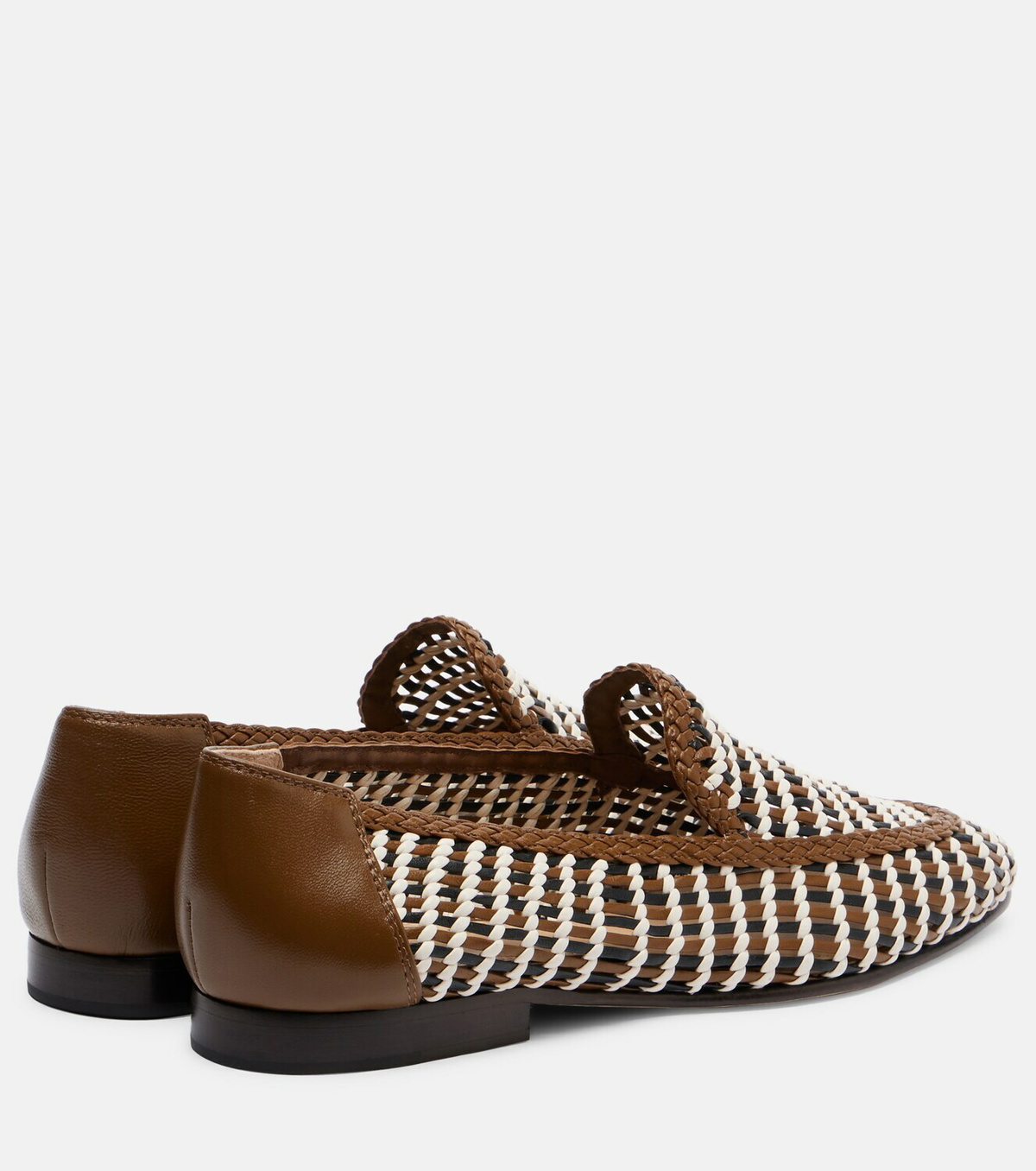 Veronica Beard Prilla woven leather loafers