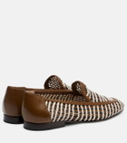 Veronica Beard Prilla woven leather loafers