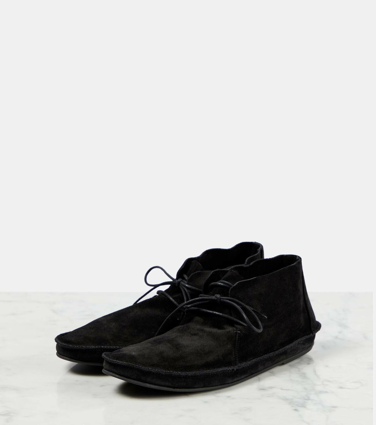 The Row Tyler suede ankle boots