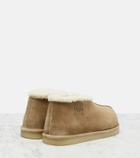 Miu Miu Shearling-lined suede ankle boots
