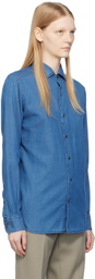 ZEGNA Blue Cashco Shirt