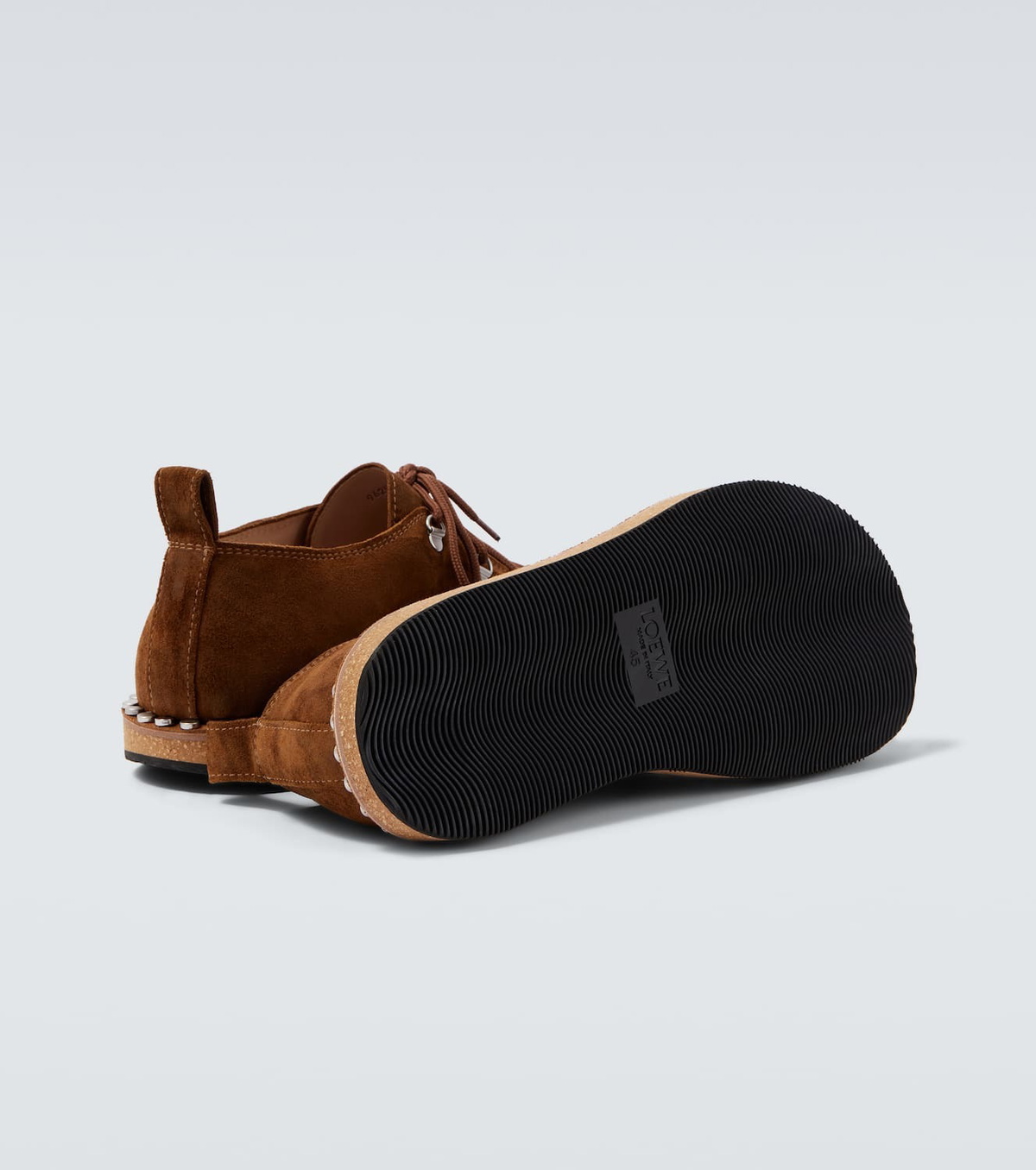 Loewe Rivet studded suede shoes