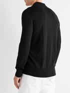 Mr P. - Cashmere and Silk-Blend Polo Shirt - Black