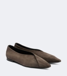 Brunello Cucinelli Suede ballet flats