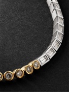 Yvonne Léon - Riviere Yellow and White Gold Diamond Bracelet