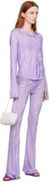 Marco Rambaldi Purple Sheer Trousers