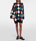 Loewe Argyle wool minidress