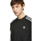 adidas Originals Black 3-Stripes Long Sleeve T-Shirt