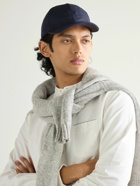 Loro Piana - Logo-Embroidered Linen Baseball Cap - Blue