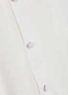Tory Burch Semi-sheer Crepe-georgette Shirt Cream