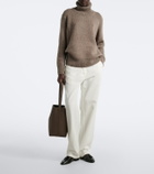 The Row N/S Park Medium leather tote bag