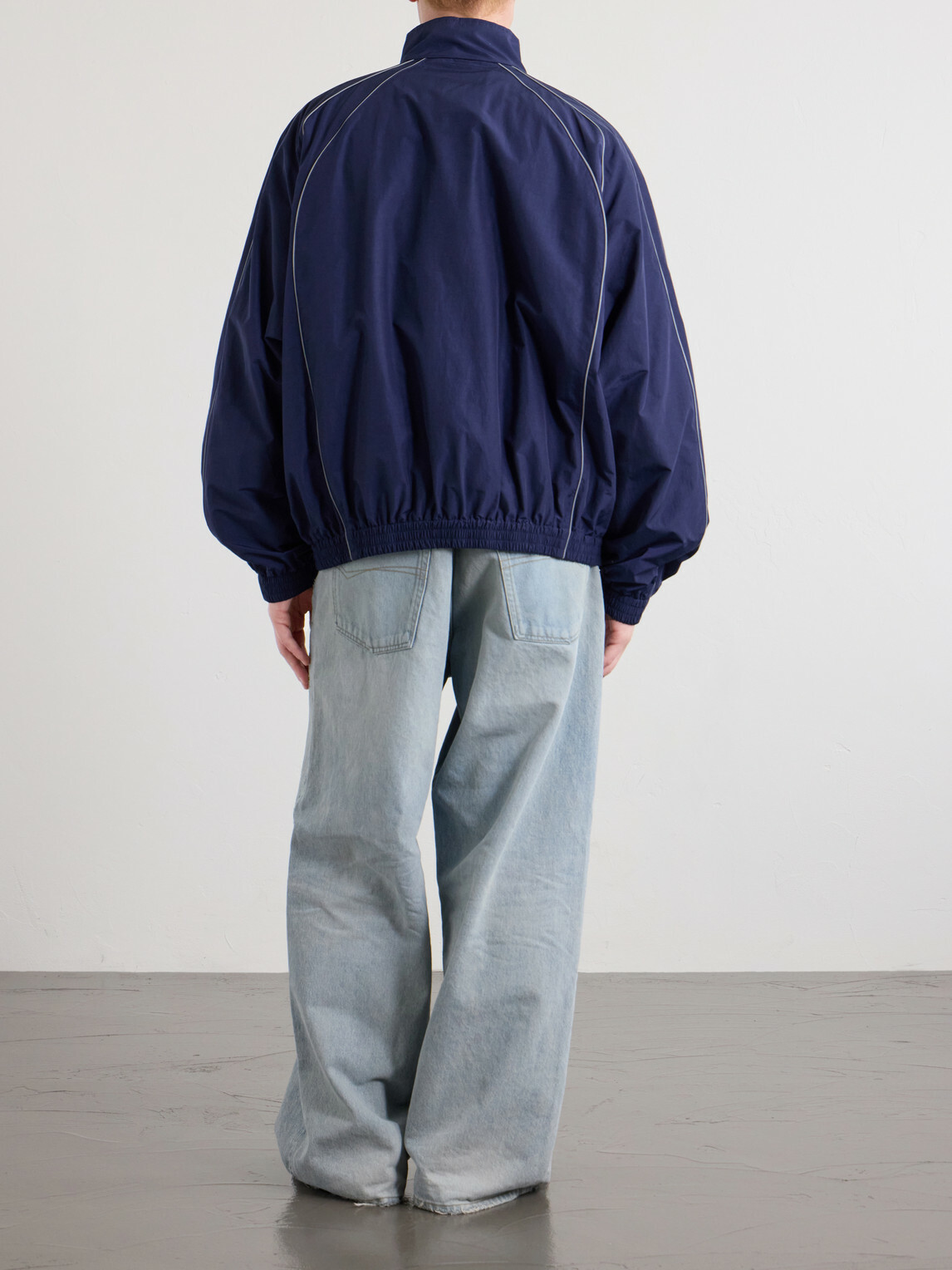 Balenciaga - Logo-Print Cotton-Blend Track Jacket - Blue