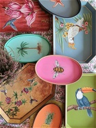 LES OTTOMANS Fauna Hand-painted Iron Tray