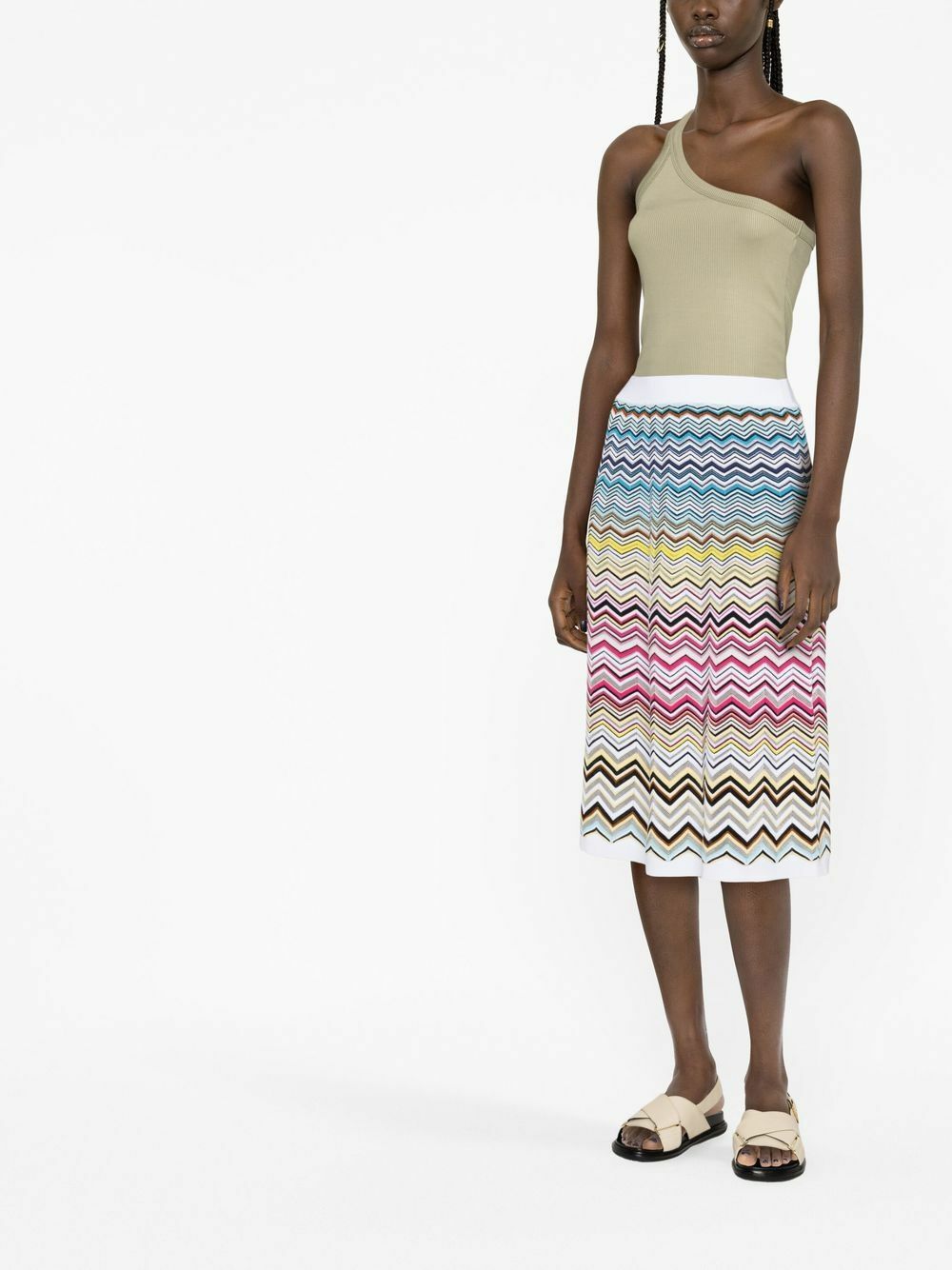 MISSONI - Zig-zag Motif Midi Skirt Missoni