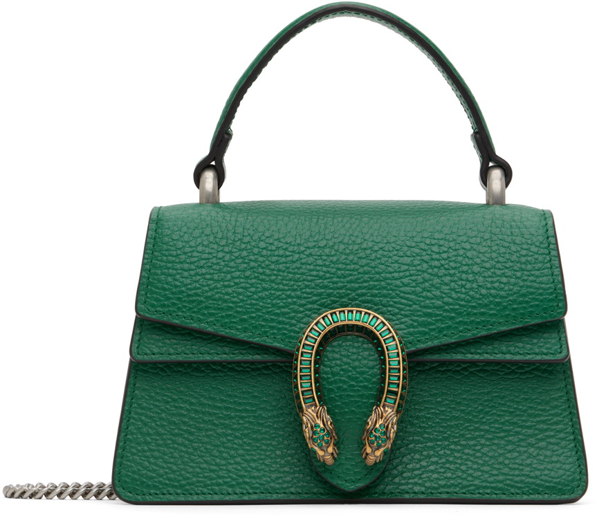 Gucci green leather dionysus bag sale