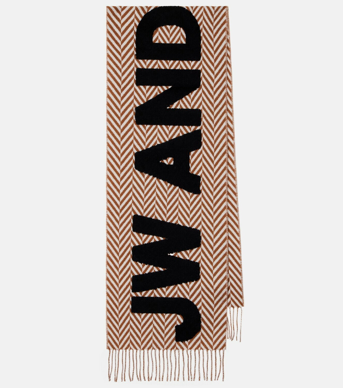 JW Anderson Logo wool and alpaca-blend scarf