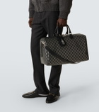 Gucci GG leather-trimmed duffel bag