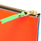 Comme des Garçons SA3100SF Super Fluo Wallet in Orange/Blue