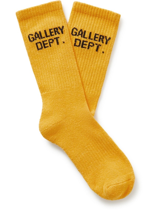 Photo: GALLERY DEPT. - Clean Logo-Jacquard Cotton-Blend Socks