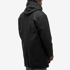 Represent Men's Double Breasted Overcoat in Jet Black