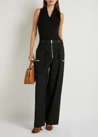 3.1 Phillip Lim Wide-leg Cotton-blend Trousers Black