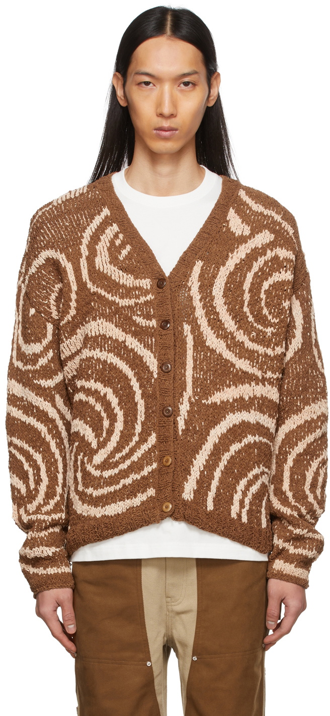 STORY mfg. Brown & Beige Chenille Twinsun Cardigan Story Mfg.