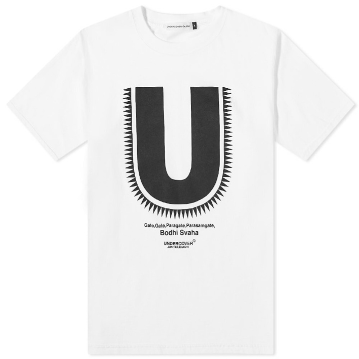 Photo: Undercover Men's Radiating U Logo T-Shirt in White