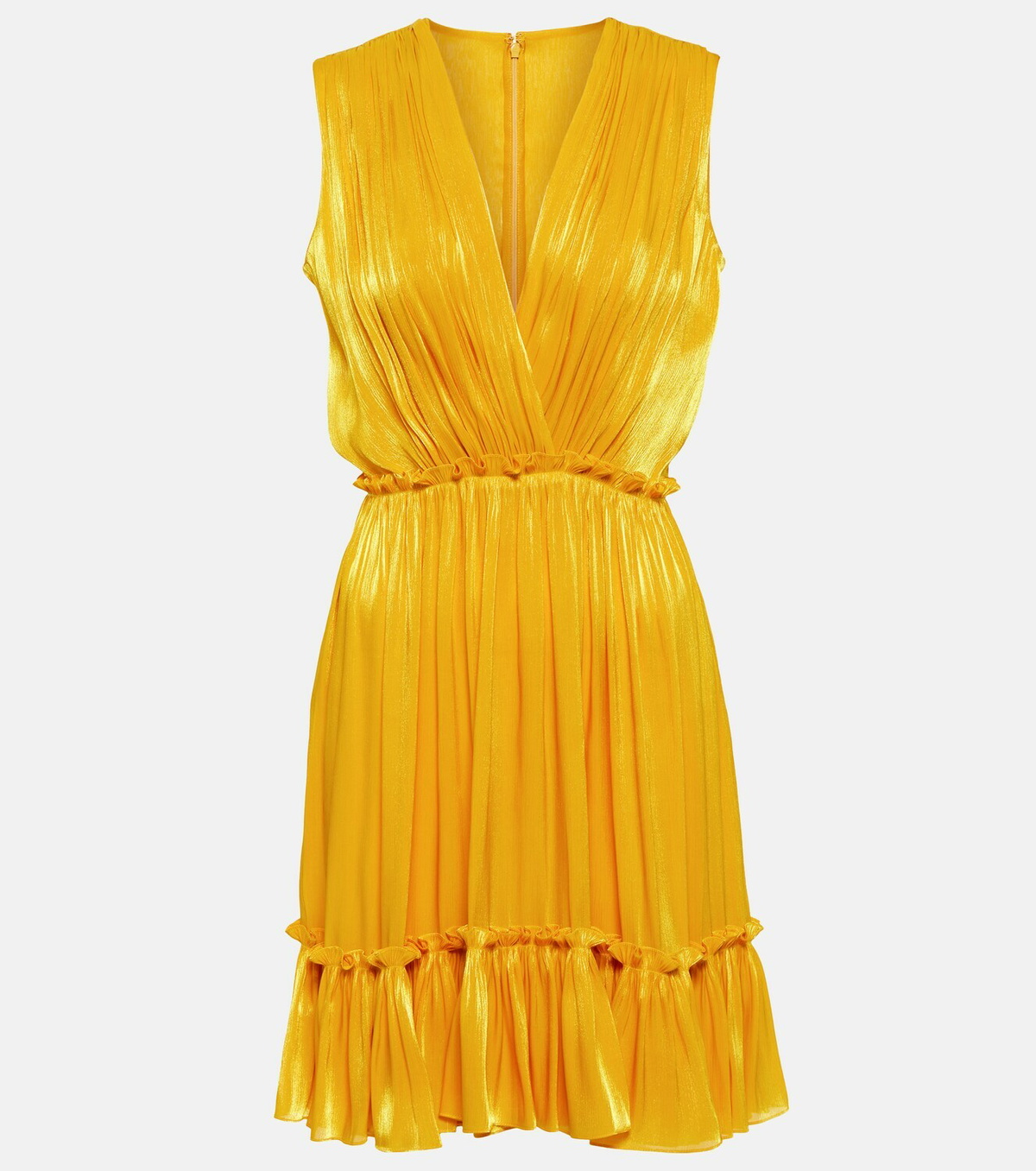 Costarellos Gathered georgette minidress