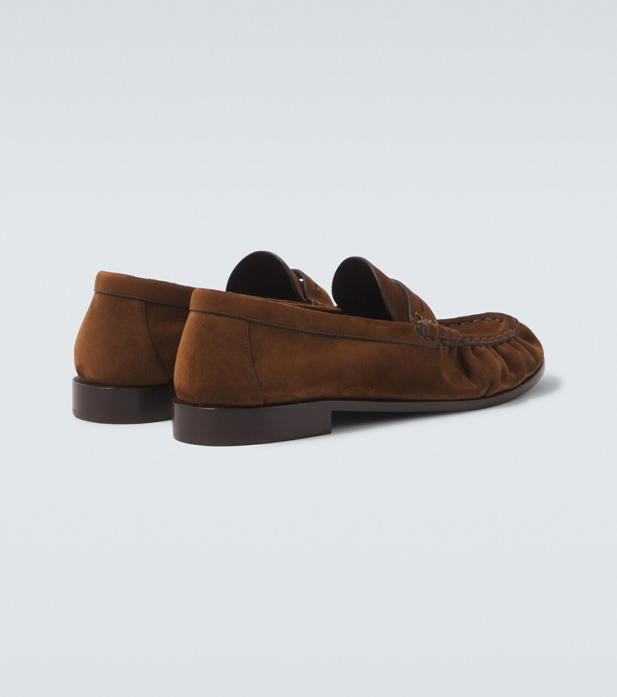 Saint Laurent Le Loafer Cassandre suede penny loafers