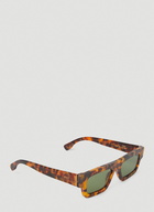 Colpo Spotted Havana Sunglasses in Brown