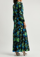 Diane Von Furstenberg Seline Floral-print Chiffon Maxi Dress Multicoloured