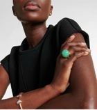 Marina B Tigella 18kt gold ring with chrysoprase