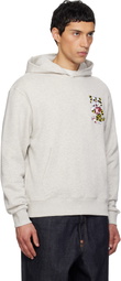 Kenzo Gray Kenzo Paris 'KENZO Wild Tiger' Embroidered Hoodie
