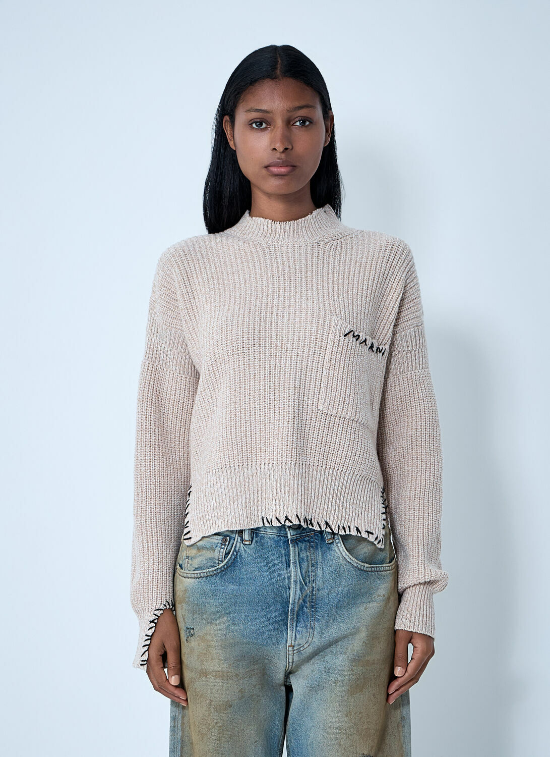 Marni Logo Embroidery Sweater