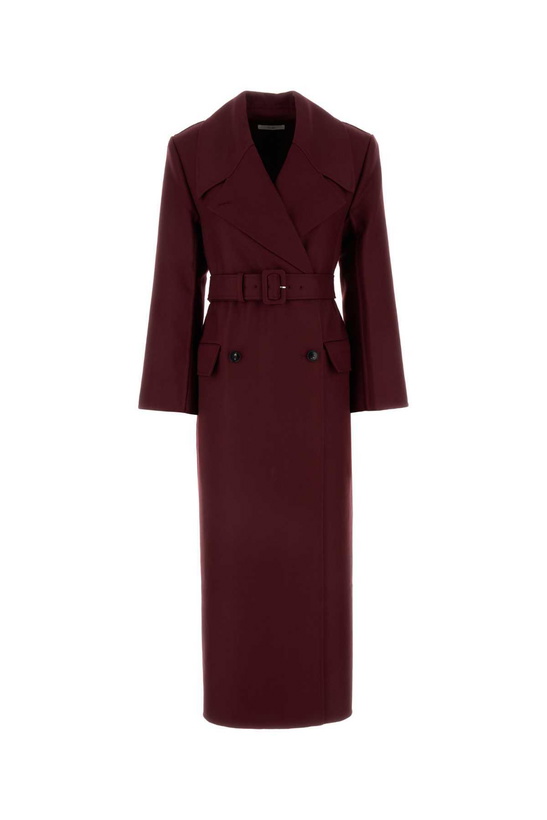 Photo: Burgundy Wool Coat
