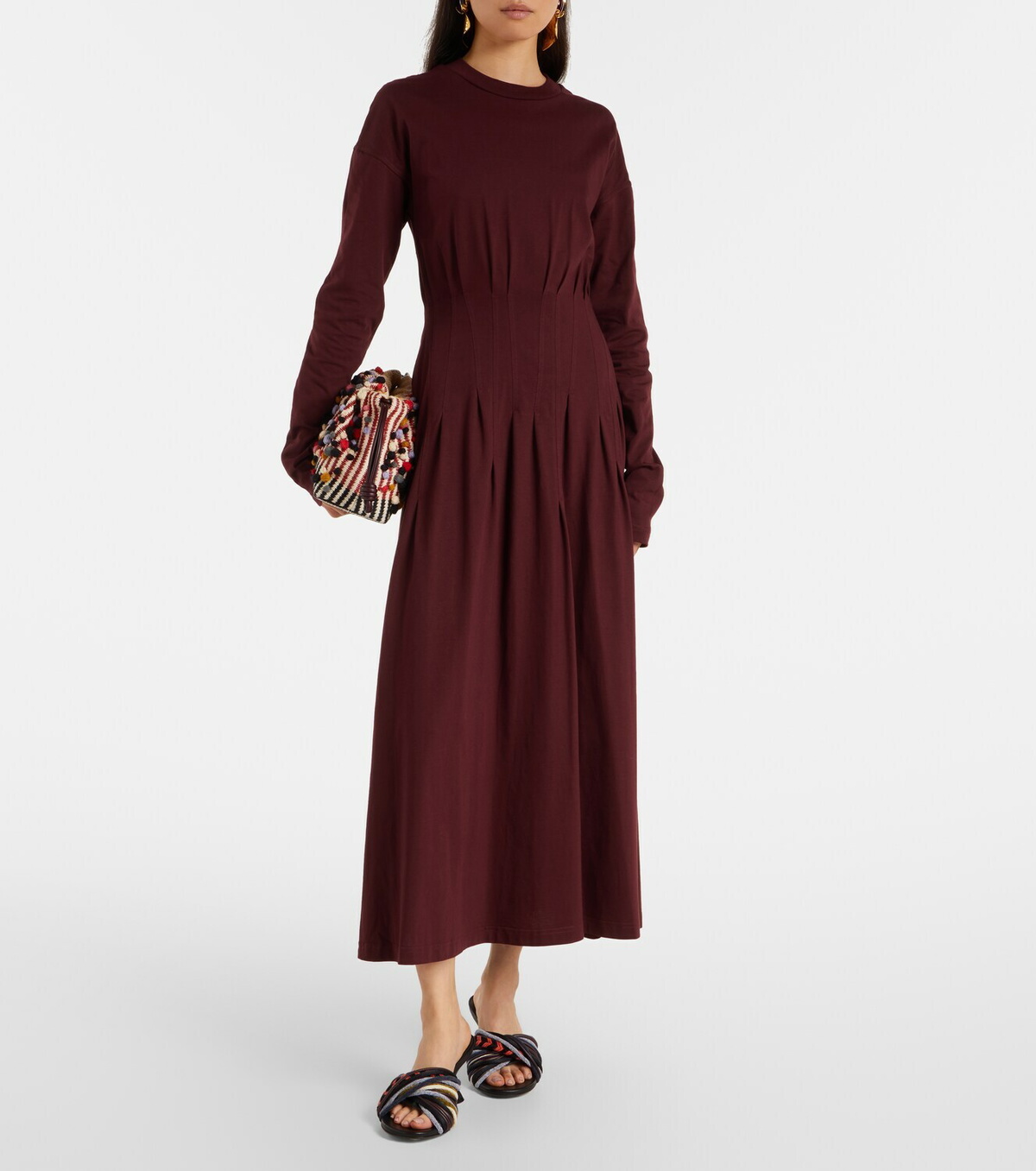 Plan C Cotton midi dress