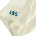 END. x adidas T-Shirt in Off White/Real Teal