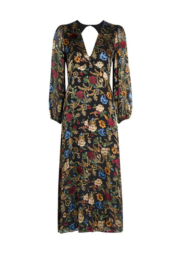 Photo: Alice + Olivia Mona Floral-devoré Chiffon Midi Dress Multicoloured