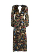 Alice + Olivia Mona Floral-devoré Chiffon Midi Dress Multicoloured