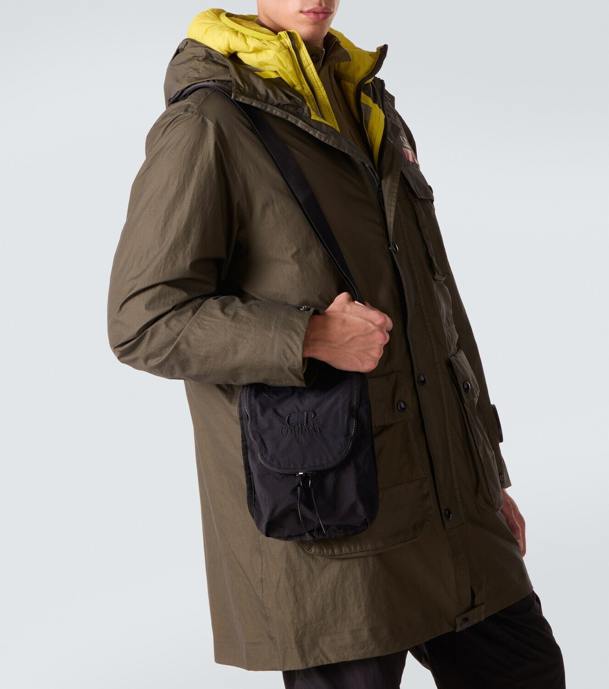 C.P. Company Plain Paper Touch messenger bag