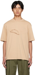 Feng Chen Wang Khaki Double Collar T-Shirt