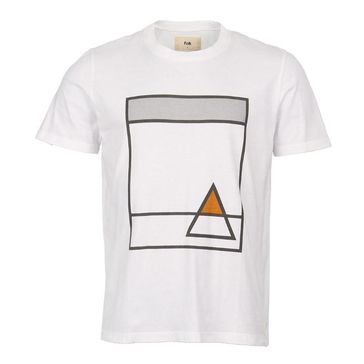 Photo: T-Shirt - White/Orange