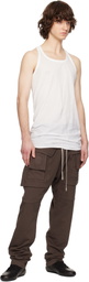 Rick Owens DRKSHDW White Temple Loose Tank Top