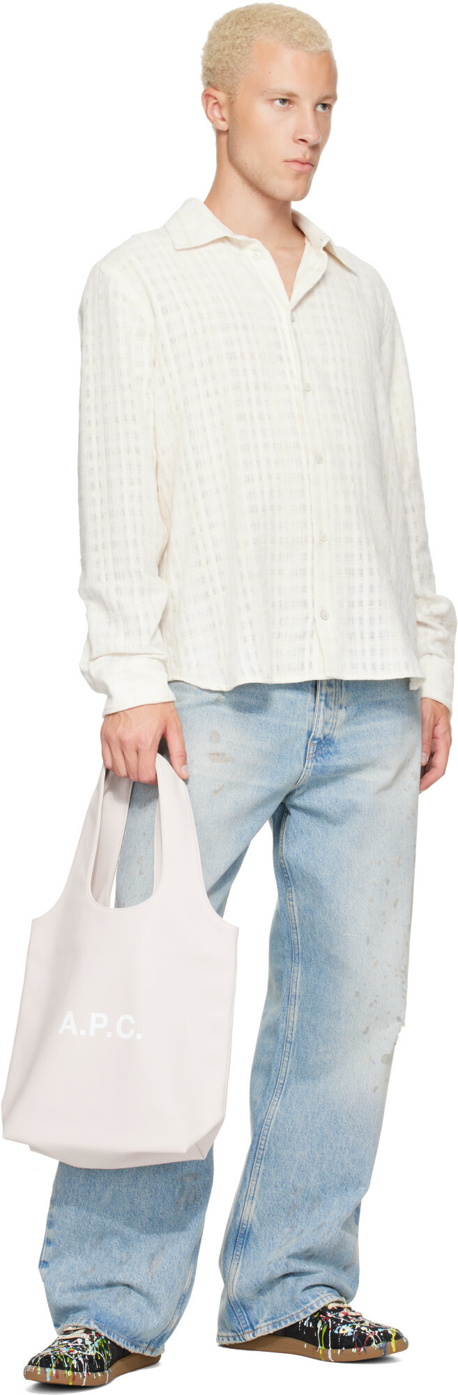 A.P.C. Pink Ninon Small Tote